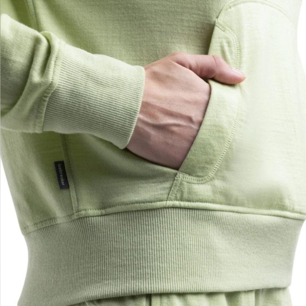 NWT [Icebreaker] Merino Blend Ii 200 Crush Pullover Hoodie in Glazen Women’s L - Picture 4 of 16
